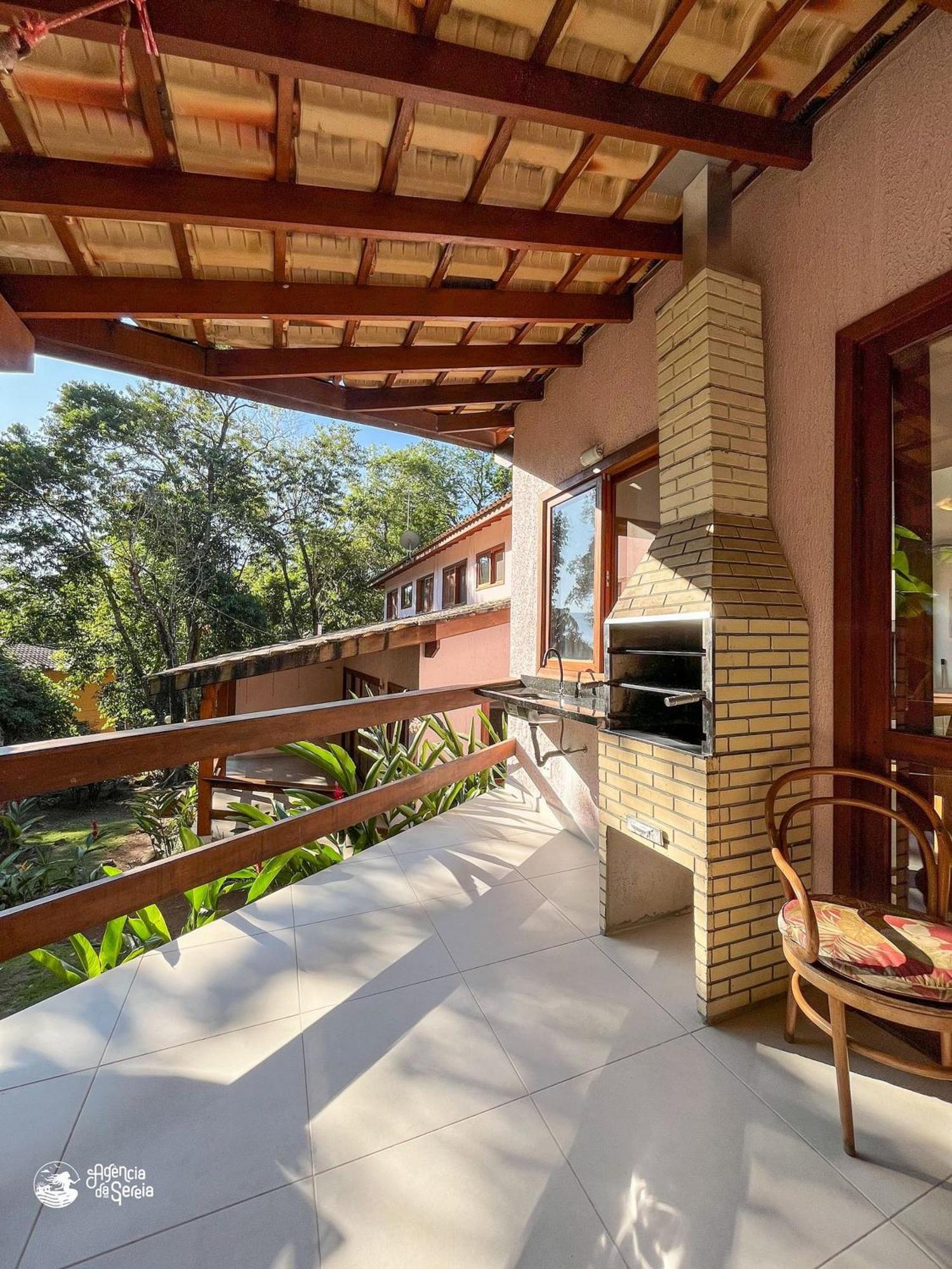 Linda Casa Com Varanda Gourmet Em Condominio Ilhabela Esterno foto